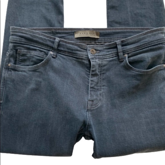 Zara Gray Relaxed Jeans - Picture 8 of 12